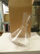 2 Boxed Glass Decanters With Shaped Bases