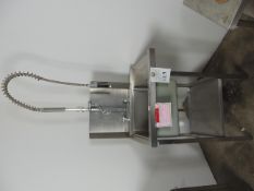 Stainless Steel Sink Unit with Tap and Splashback