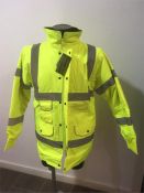 PPE Yellow Coat x 25 (Various Sizes in Lot)