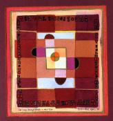 ROBERT HUNTER gouache - abstract, entitled 'The Way Brings Forth', signed and dated '74, 17 x