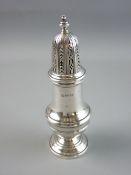 A SILVER SUGAR CASTOR, Birmingham 1966, 4.2 troy ozs, 17.5 cms high