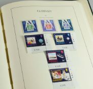 A GREEN ALBUM COMPREHENSIVELY FILLED WITH GUERNSEY / CHANNEL ISLAND STAMPS in chronological order
