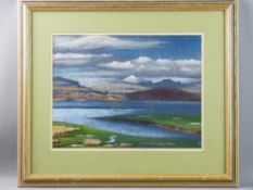 LIONEL GORDON BALIOL BRETT (4th Viscount Esher CBE) pastel - expansive landscape, monogrammed and