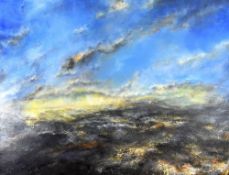 IWAN GWYN PARRY oil on canvas - entitled on Martin Tinney Gallery label verso 'Open Sea with Distant