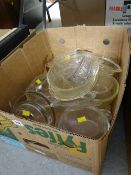 A box of vintage Pyrex