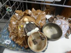 A collection of studio pottery items