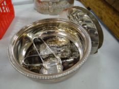A parcel of white metal including wine coaster, wine label, letter holder etc