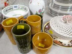 A parcel of Portmeirion pottery, Masons plates and a republic Chinese vase etc