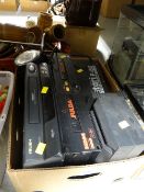 An Antari F80 fog machine and other electricals