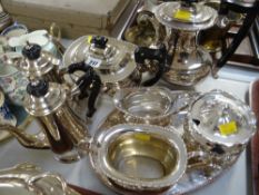 A parcel of EPNS tea and coffee ware