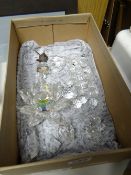 A parcel of Swarovski and other crystal ornaments