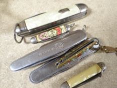 A parcel of pen knives etc