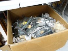 Reproduction verdigris and candlestick effect wall and ceiling lights