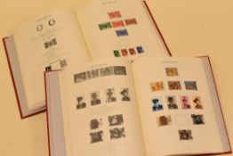 TWO (BOXED) RED WINDSOR LOOSE LEAF STAMP ALBUMS for Great Britain Vol 1 & 2, approx. 50-70%