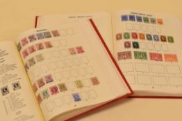 TWO RED NEW IMPERIAL STAMP ALBUMS VOL 1 & VOL 2 - Great Britain, The British Empire, Egypt & Iraq