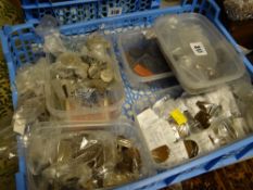 A large quantity of mixed coinage, some categorised and sorted