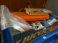 A box of garage tools etc