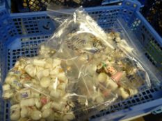 Large quantity of sorted porcelain thimbles including Royal Worcester, Royal Albert, Coalport etc