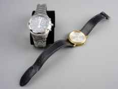 A GENT'S AMADEUS STAINLESS STEEL ENCASED QUARTZ CHRONOGRAPH with incorporated expanding bracelet and