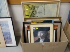 Parcel of framed pictures