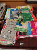 A quantity of Ordnance Survey maps for UK and maps for overseas