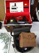 Parcel of photographic equipment and sundry glassware