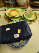 A parcel of Carlton ware china, blue & white pottery etc