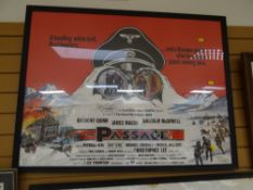 A framed cinema poster for The Passage starring Anthony Quinn and James Mason (framed and glazed)