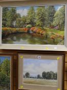 Rosemary Bramly signed watercolour, two prints by Henry, first - limited edition (5/50) print - male