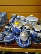 A large parcel of small Wedgwood Jasperware items