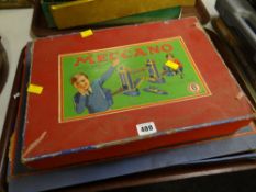 A boxed Meccano no.6 together with a boxed Meccano no.2 (Airplane Constructor)
