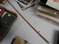 A Welch Regiments officer's swagger stick