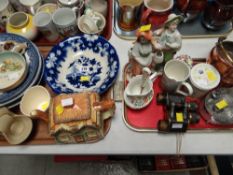 A quantity of mixed pottery and china together with a vintage set of American military stereo