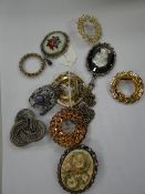 A parcel of costume brooches