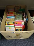 A box of various vintage ordnance survey maps