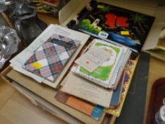 Parcel of various ephemera including vintage postcards, concert programmes, coronation publications,