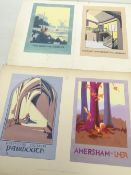 Original watercolour designs for East Anglian tourist posters