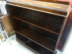 A vintage open bookcase