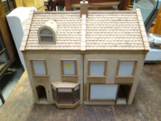 A modern home built doll's house