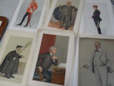 Quantity of unmounted & unframed 'Spy' prints for Vanity Fair