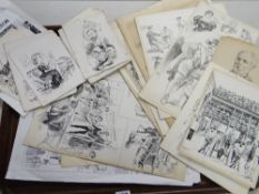 Original drawings circa 1900 - 1905 for Daily Graphic, some signed, many of a social commentary