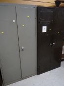 Two metal office cabinets