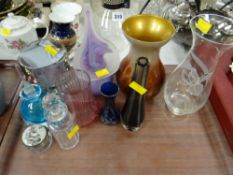 Small parcel of studio and coloured glass