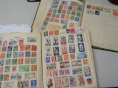 Two vintage stamp albums, small parcel of presentation packs