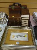 A good vintage brown leather locking possibly doctor's carry case (the exchange) together with a