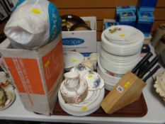 Vintage Pyrex dinnerware, stainless steel kitchen ware etc