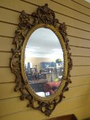 A fancy vintage mirror