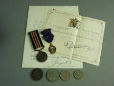 A WWI MILITARY MEDAL awarded for bravery in the field to 39516 Pte H Gregory 66/M.G.C. and