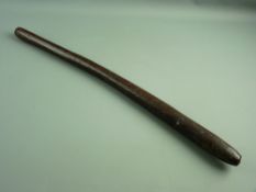 AN AUSTRALIAN KYLIE, slightly curved and tapered, 69 cms long (Provenance: owned by elderly vendor's