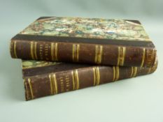 BOOKS - 'The History of Wales' by B B Woodward, BA, two volumes, 1853, leather spines, mottled